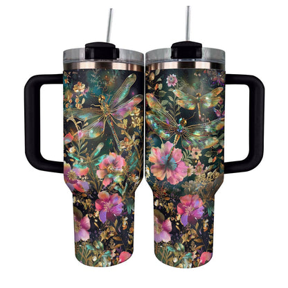 40 Oz  Shineful Tumbler Splendid Dragonflies