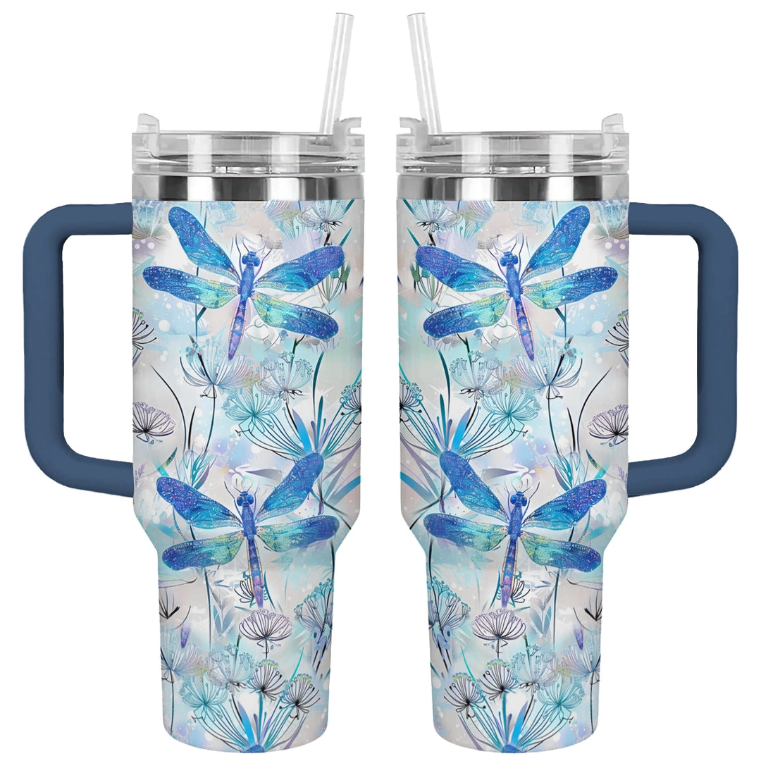 40 Oz Shineful Tumbler Mystic Dragonfly Dance