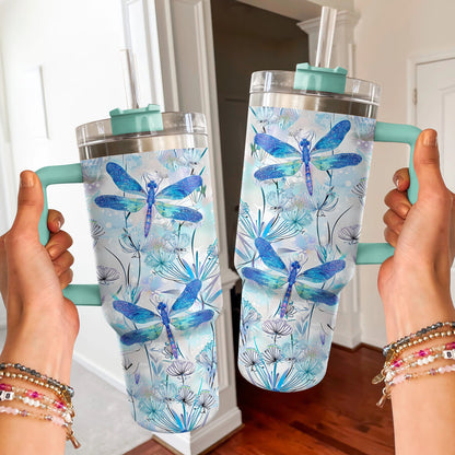 40 Oz Shineful Tumbler Mystic Dragonfly Dance