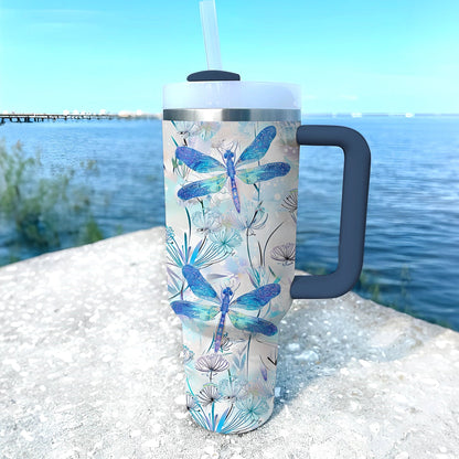 40 Oz Shineful Tumbler Mystic Dragonfly Dance