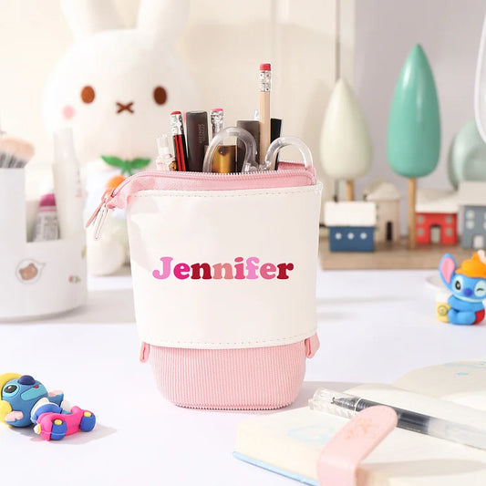 Personalisiertes Federmäppchen mit individuellem Namen, Stiftetasche, Schulanfang, Geschenk für Kinder