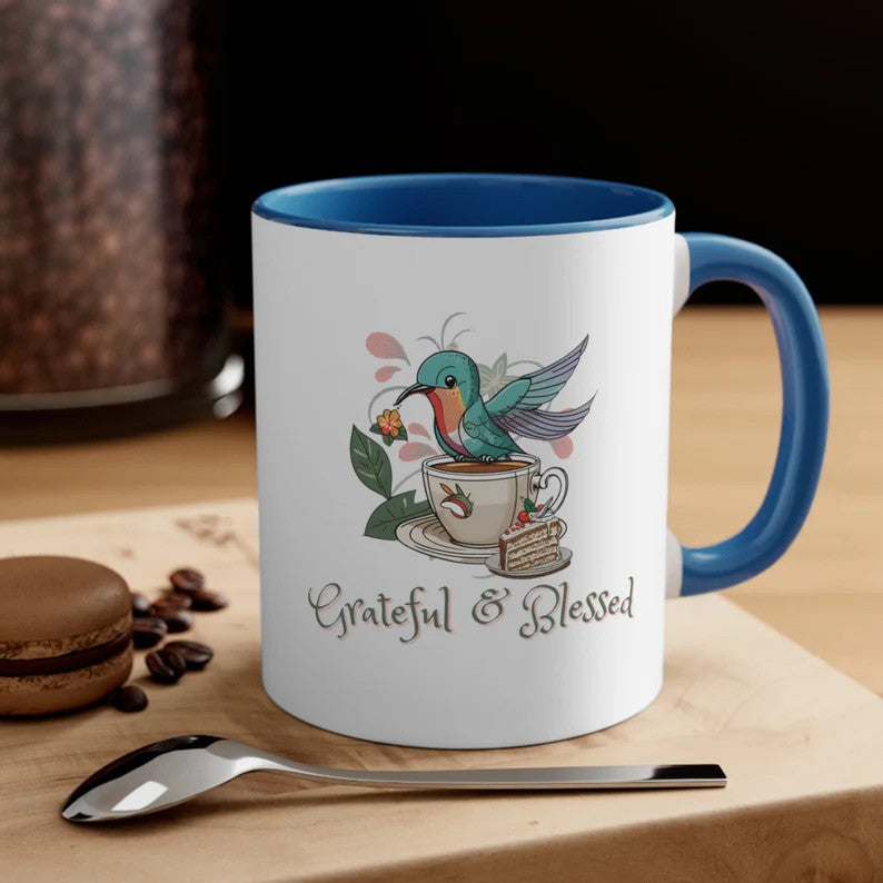 Hummingbird Lover's 11oz Coffee Mug - Cute Kitchenware - Ideal Gift for Bird Watchers and Friends