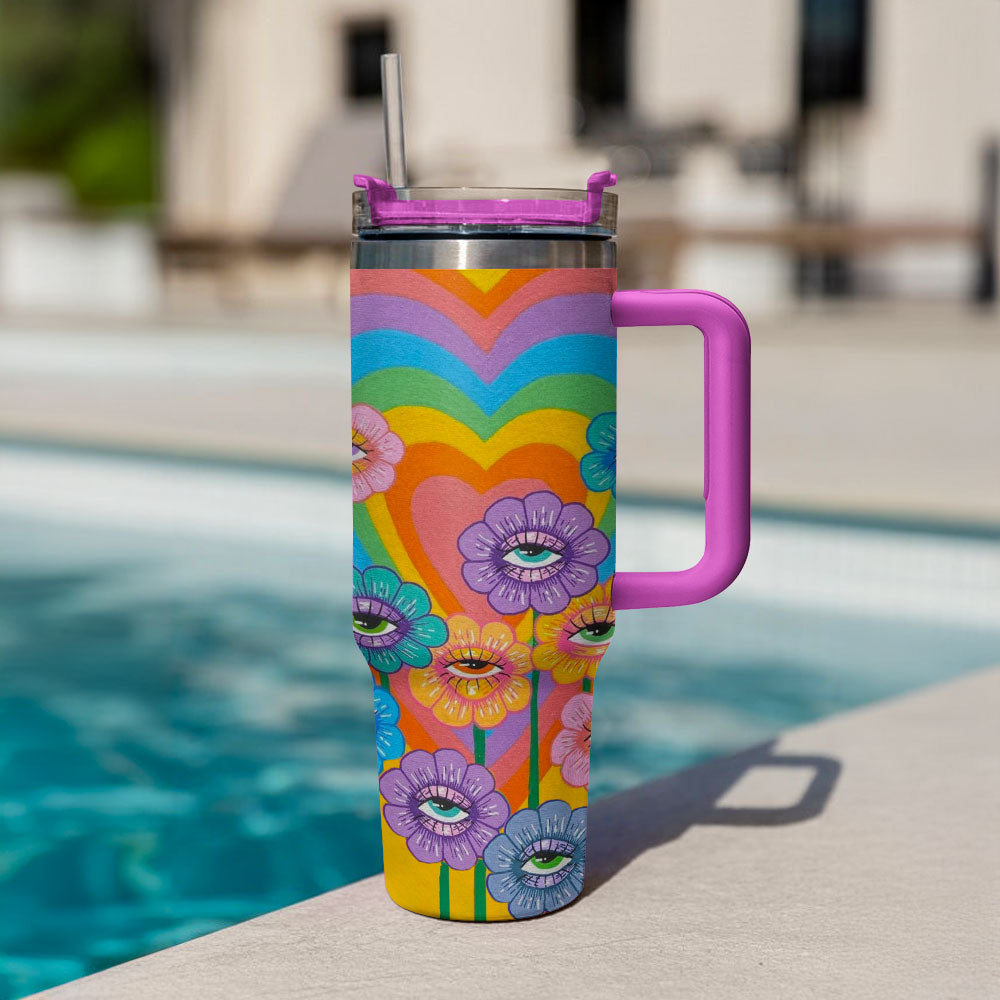 40 Oz Shineful Tumbler Eye Bloom