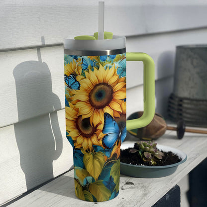 40 Oz Shineful Tumbler Sunflower Serenity