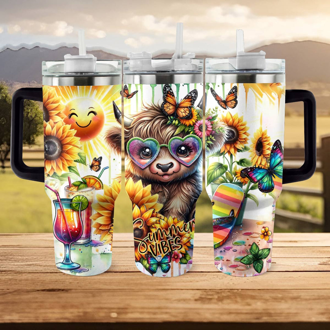 40 Oz Shiny Tumbler Sommerkuh