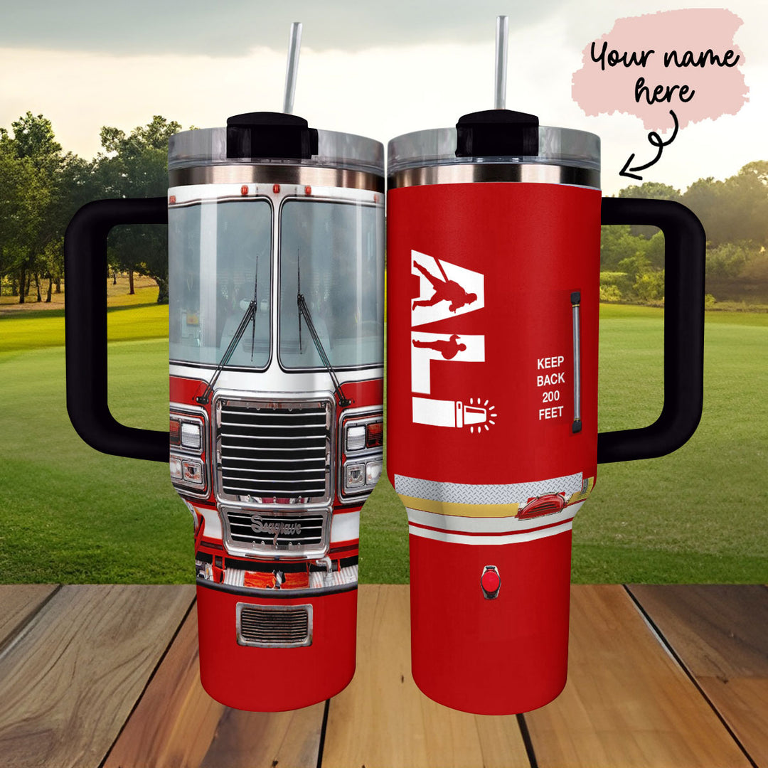 40 Oz Shineful Tumbler Personalized Firefighter