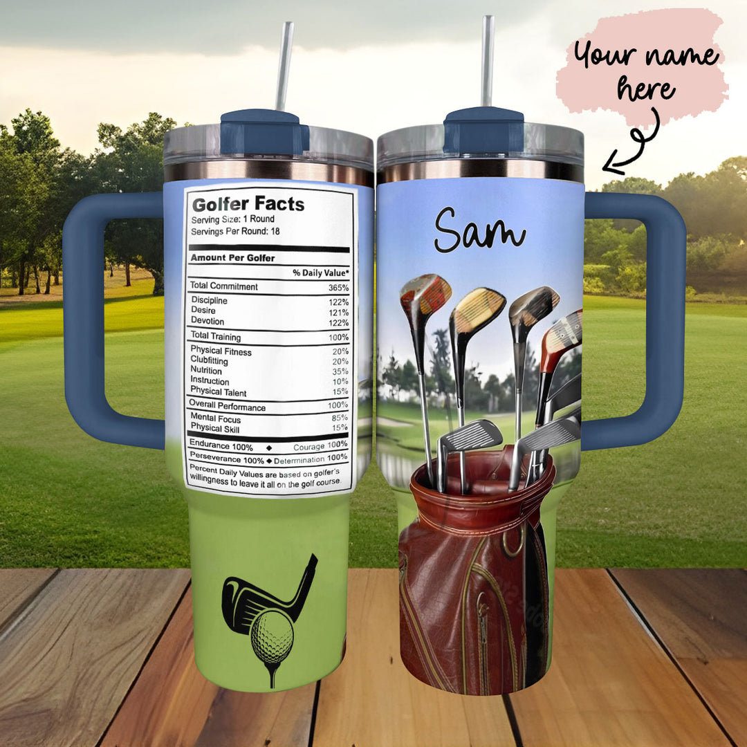 40 Oz Shiny Tumbler Personalisierter Golf