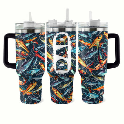 40 Oz Shineful Tumbler Dad's Fishbait