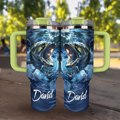 40 Oz Shineful Tumbler Personalized Fishing Life