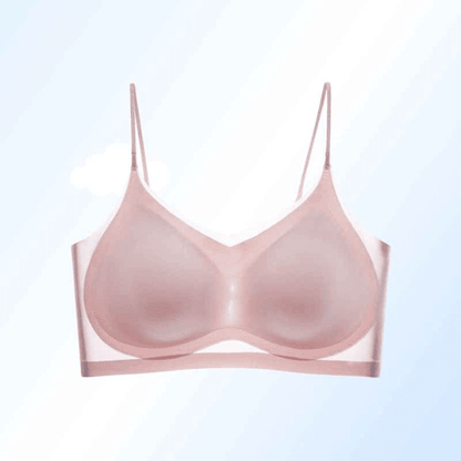 Dernier jour 70% de réduction - Soutien-gorge confortable en soie glacée, ultra-fin et sans couture, grande taille, pour l'été