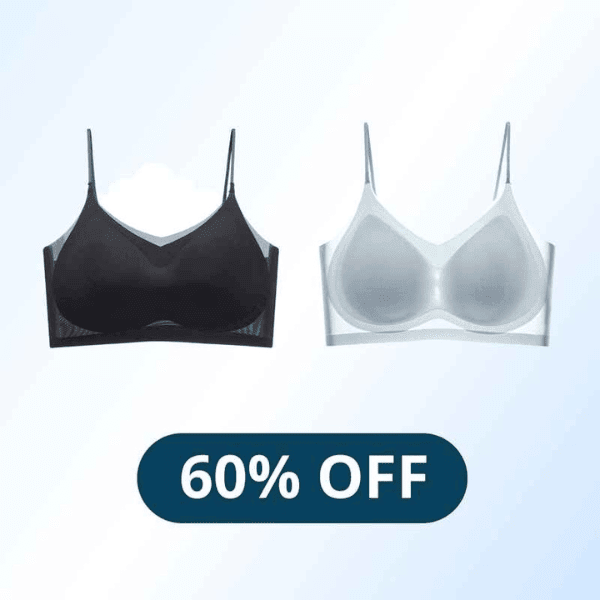 Dernier jour 70% de réduction - Soutien-gorge confortable en soie glacée, ultra-fin et sans couture, grande taille, pour l'été