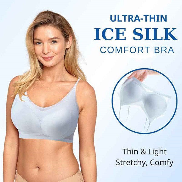 Last day 70% OFF - Summer Seamless Ultra-thin Plus Size Ice Silk Comfort Bra