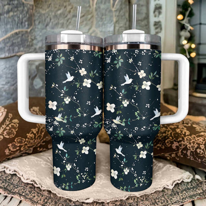 40 Oz Shineful Tumbler Whispering Bird