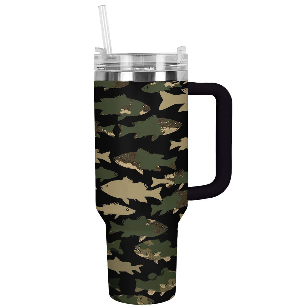 40 Oz Shineful Tumbler Camouflage Angeln