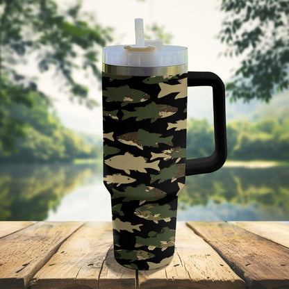 40 Oz Shineful Tumbler Camouflage Angeln