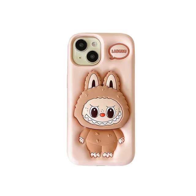 Cute LaBuBu Silicone Cover With Holder Case for Iphone