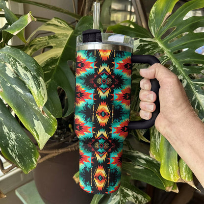 40 Oz Shineful Tumbler Proud Native American