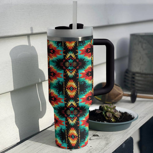 40 Oz Shineful Tumbler Proud Native American