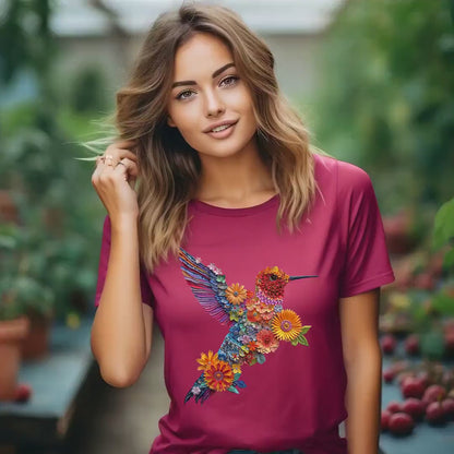 Der KOLIBRI #3 \ Süßes Vogel-T-Shirt \ Trendy T-Shirt \ T-Shirt für Tierliebhaber \ Naturliebhaber \ Geschenk für Vogelliebhaber \ Geschenk für Sie \ Geburtstagsgeschenk