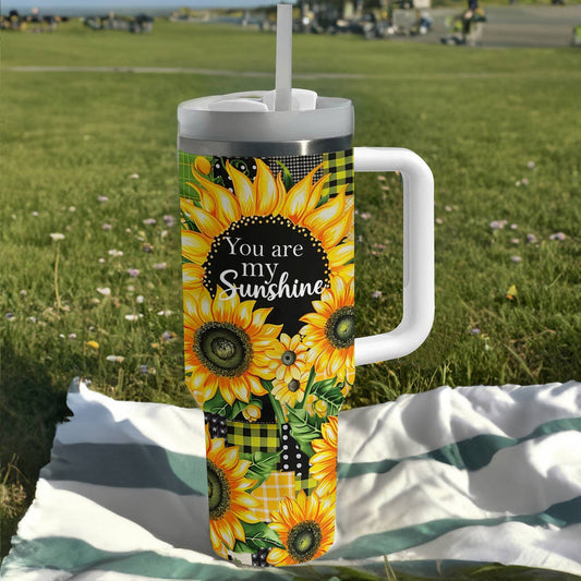 40 Oz  Shineful Tumbler Sunflower Sunshine