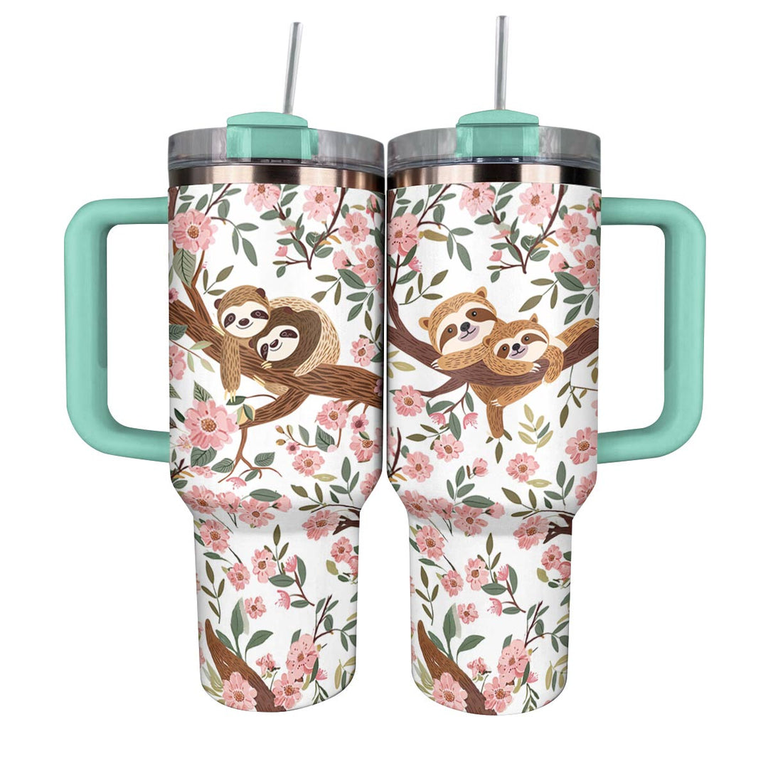 40 Oz  Shineful Tumbler Sloth Lovely