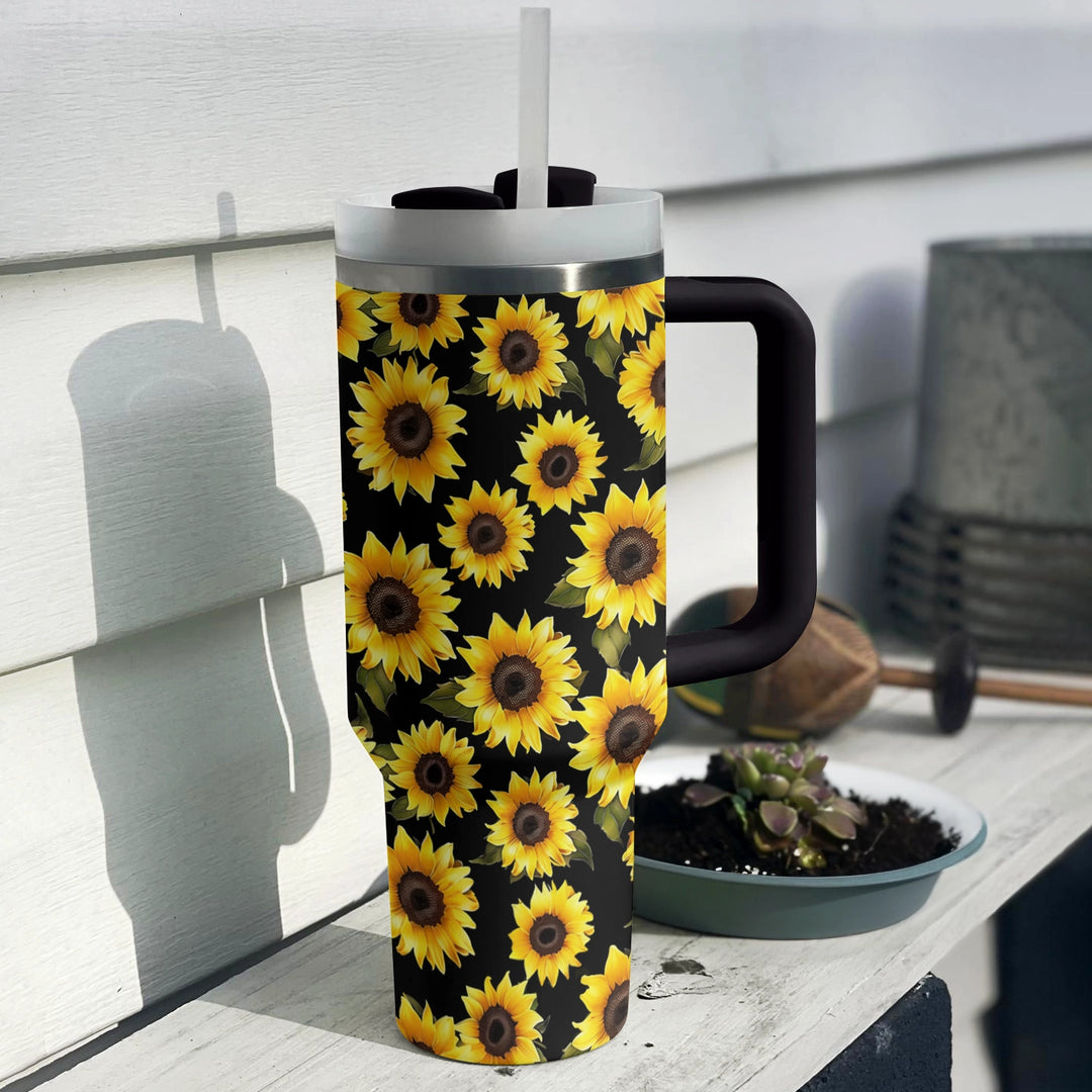 40 Oz  Shineful Tumbler Sunflower Radiance Delight