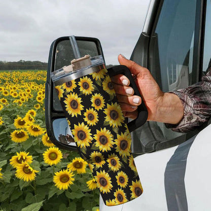 40 Oz  Shineful Tumbler Sunflower Radiance Delight