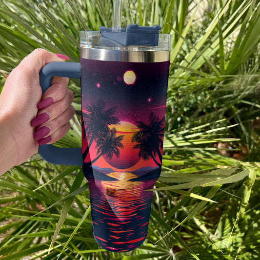 40 Oz  Shineful Tumbler Tropical Twilight Dream