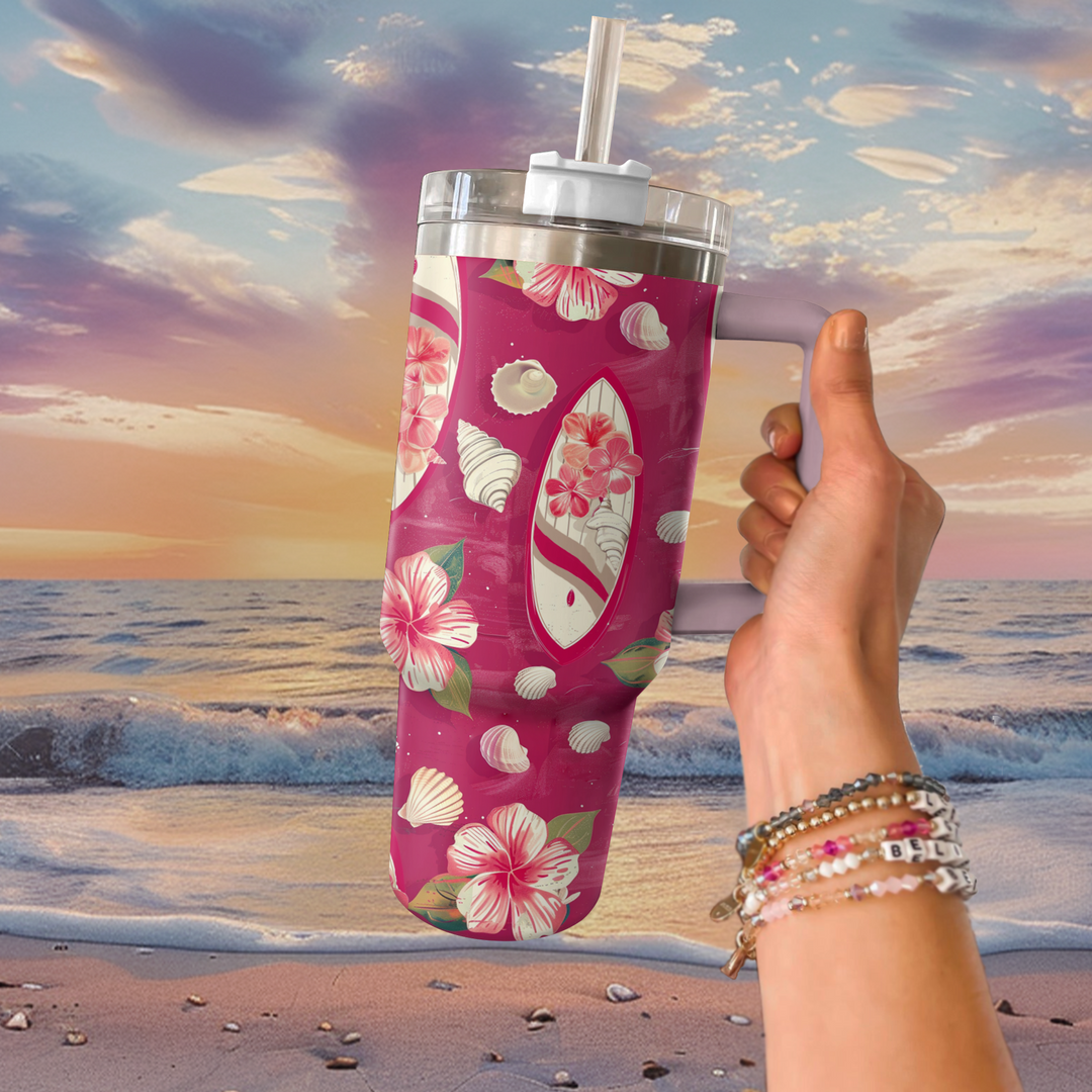 Tavole da surf Shineful Tumbler rosa da 40 Oz