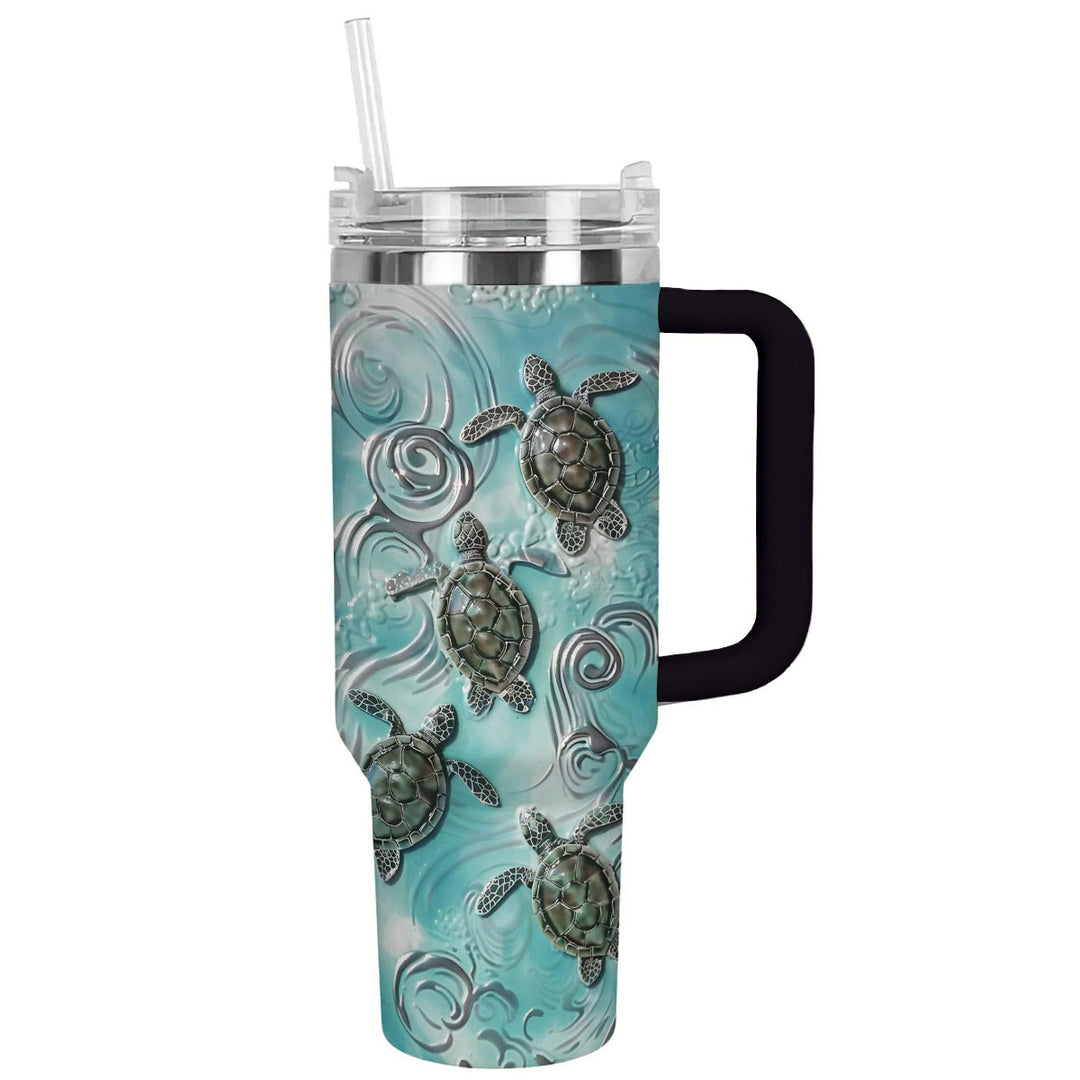 40 Oz Shineful Tumbler Schildkröte Tranquility