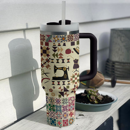 40 Oz Shineful Tumbler Klassischer Quilter's Dream