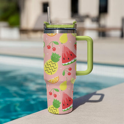 40 Oz  Shineful Tumbler Summer Fruits