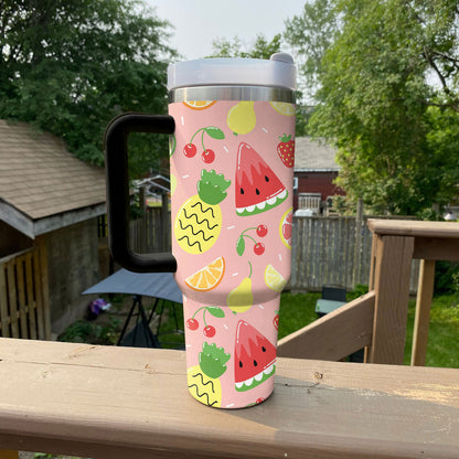 40 Oz  Shineful Tumbler Summer Fruits