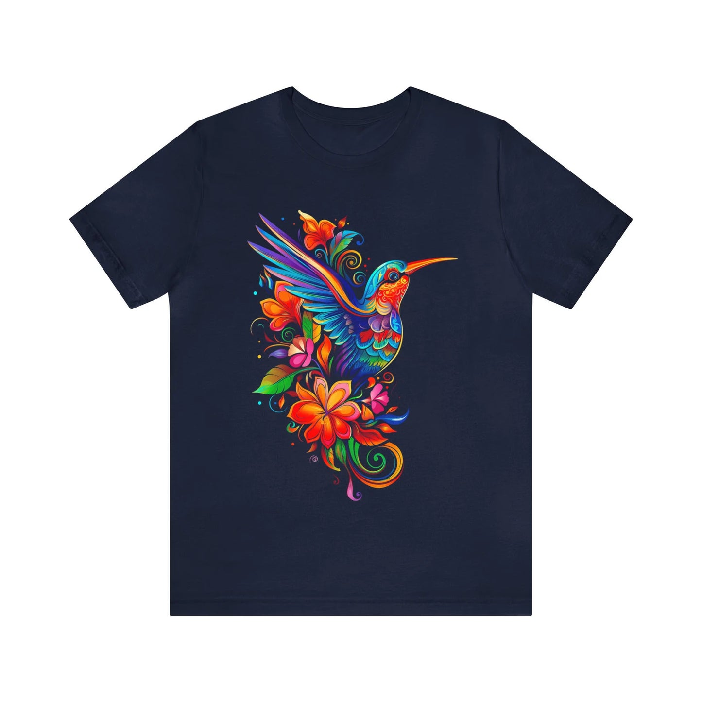 Kolibri-Shirt, mexikanisches Shirt für Damen, Ropa Mexicana, T-Shirt mit Vogel-Print, Kolibri-Print, mexikanisches T-Shirt, Artesanias Mexicanas