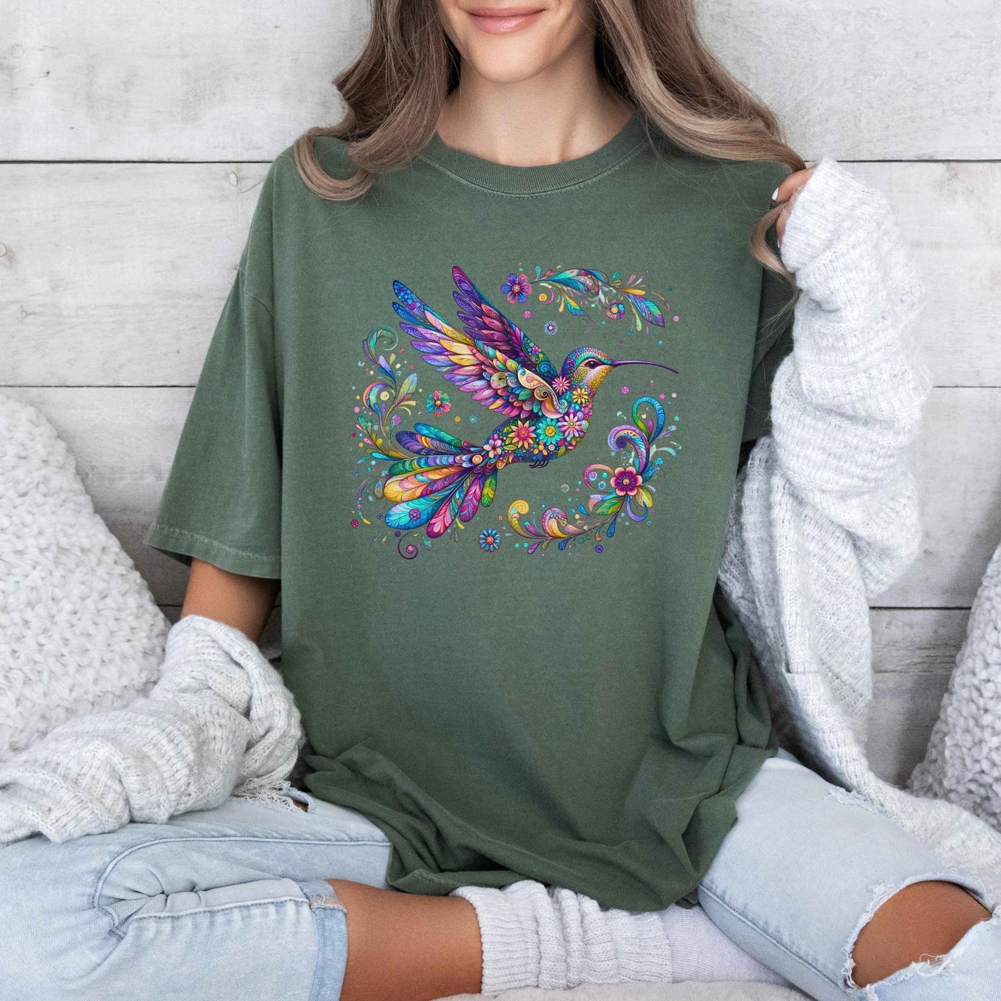 Kolibri-Geschenke | Kolibri-Shirt | Kolibri-Nerd | Geschenk für Vogelliebhaber | Vogelbeobachter Cottagecore | Natur-Shirt | Geschenke für Naturliebhaber