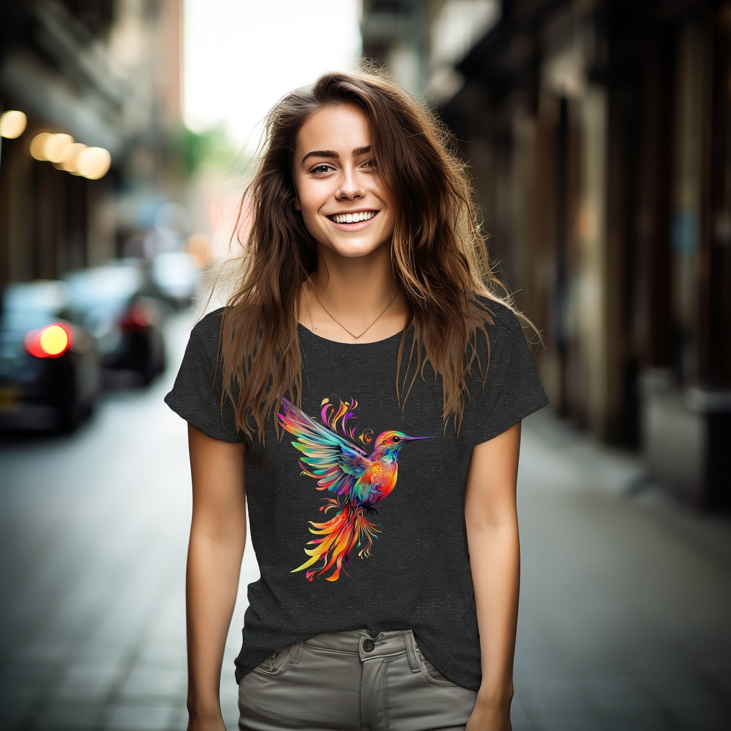 Le HUMMINGBIRD #2 \ T-shirt oiseau mignon \ Tee tendance \ Tee amoureux des animaux \ Amoureux de la nature \ Cadeau amoureux des oiseaux \ Cadeau pour elle \ Cadeau d’anniversaire