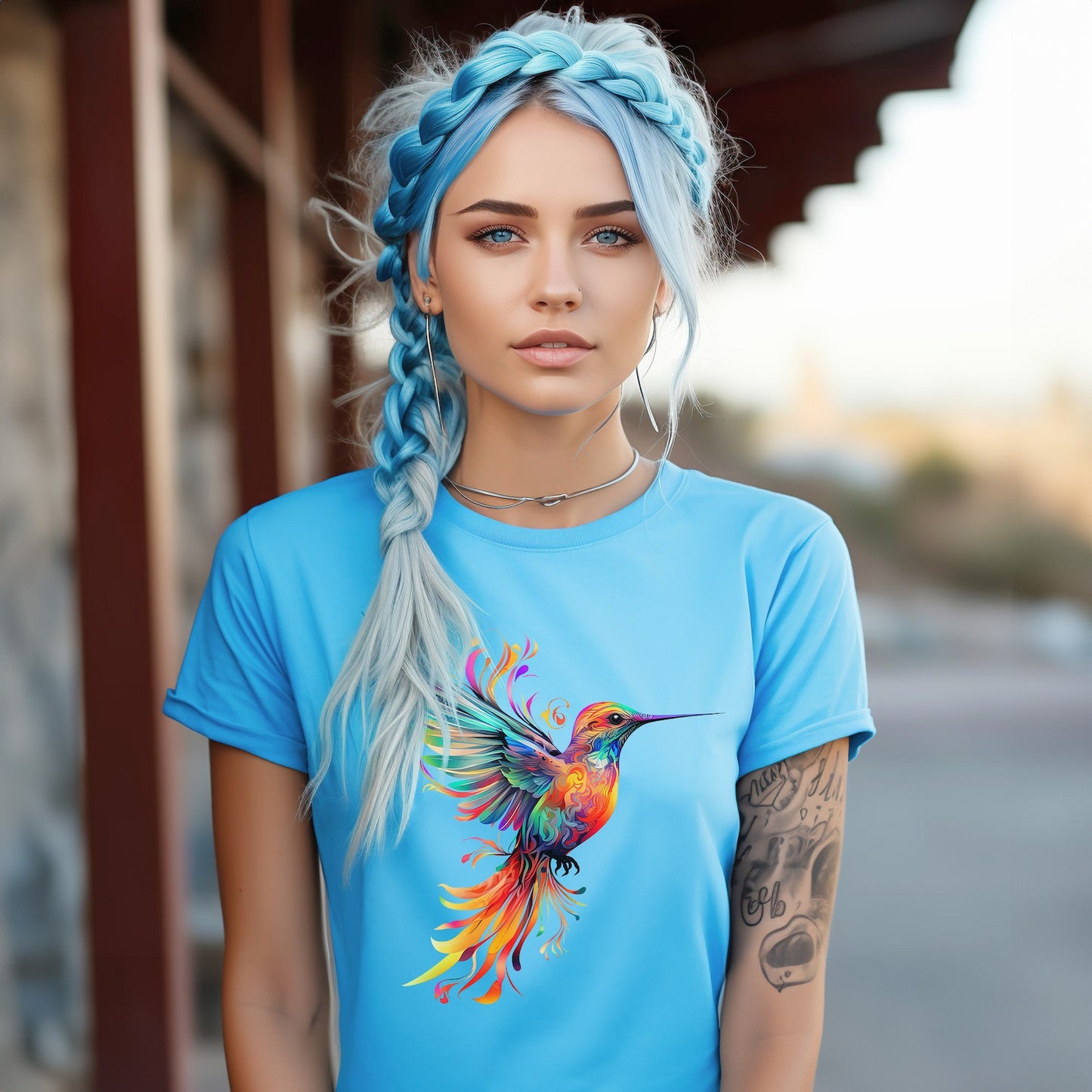 Le HUMMINGBIRD #2 \ T-shirt oiseau mignon \ Tee tendance \ Tee amoureux des animaux \ Amoureux de la nature \ Cadeau amoureux des oiseaux \ Cadeau pour elle \ Cadeau d’anniversaire