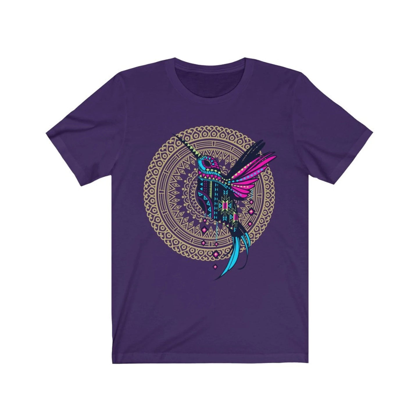 Kolibri-Shirt, mexikanisches Shirt für Damen, Ropa Mexicana, Vogel-Print-T-Shirt, Kolibri-Print, mexikanisches T-Shirt, Artesania Mexicana