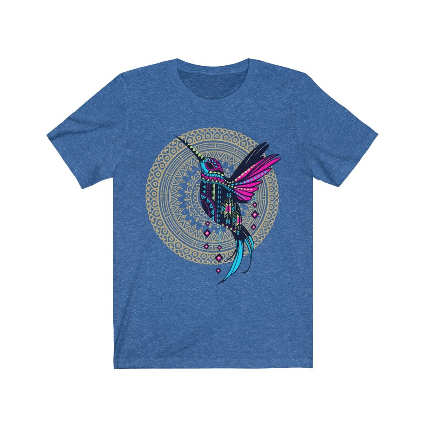 Kolibri-Shirt, mexikanisches Shirt für Damen, Ropa Mexicana, Vogel-Print-T-Shirt, Kolibri-Print, mexikanisches T-Shirt, Artesania Mexicana