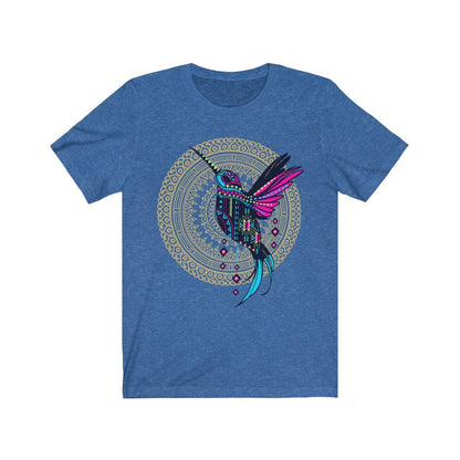 Kolibri-Shirt, mexikanisches Shirt für Damen, Ropa Mexicana, Vogel-Print-T-Shirt, Kolibri-Print, mexikanisches T-Shirt, Artesania Mexicana