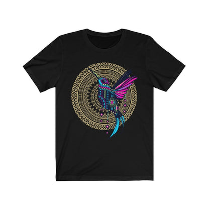 Kolibri-Shirt, mexikanisches Shirt für Damen, Ropa Mexicana, Vogel-Print-T-Shirt, Kolibri-Print, mexikanisches T-Shirt, Artesania Mexicana