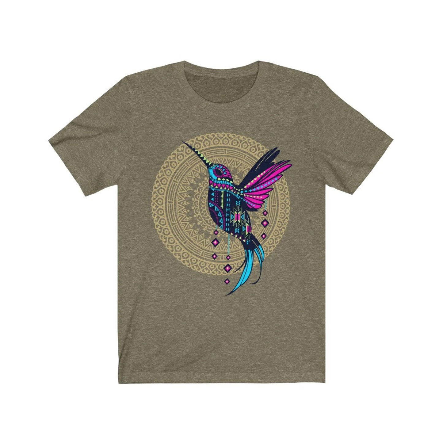 Kolibri-Shirt, mexikanisches Shirt für Damen, Ropa Mexicana, Vogel-Print-T-Shirt, Kolibri-Print, mexikanisches T-Shirt, Artesania Mexicana