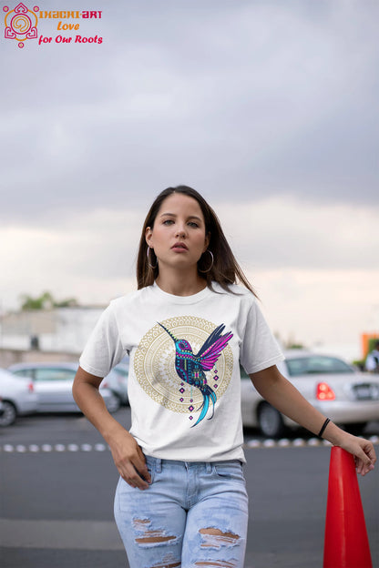 Hummingbird shirt mexican shirt women ropa mexicana bird print t shirt hummingbird print mexican tshirt artesania mexicana