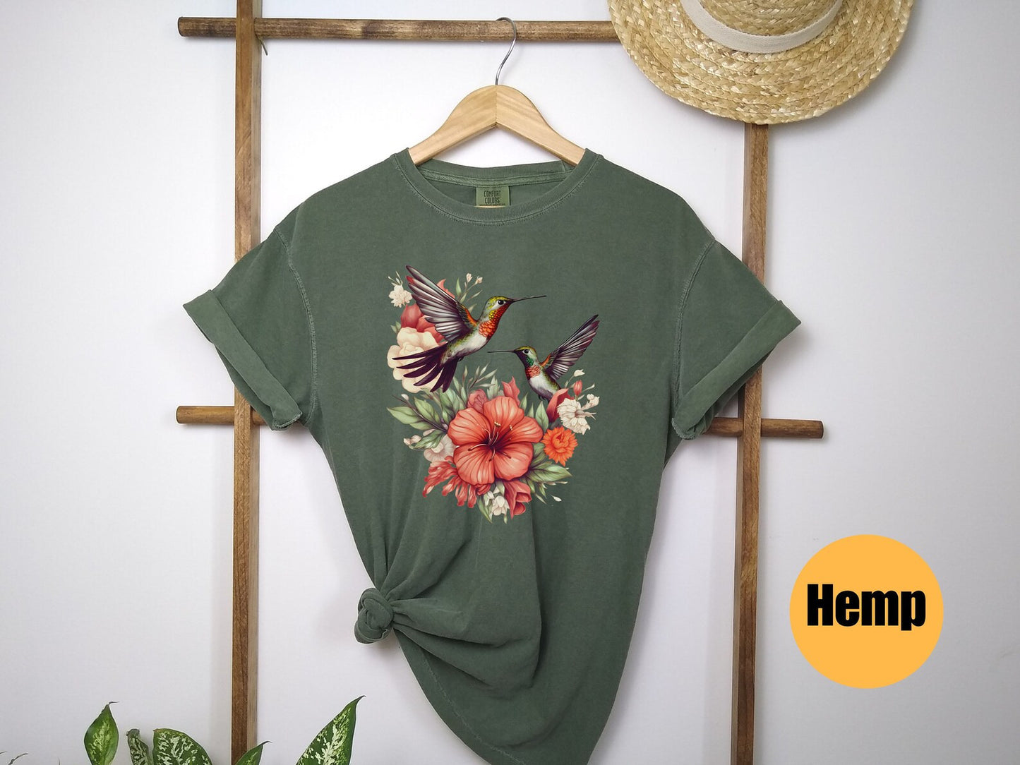 Bird Lover Shirt | Hummingbird Shirt | Bird Watercolor Shirt | Watercolor Hummingbird | Spring Birds | Nature Lover | Nature Tee