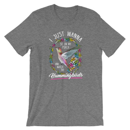 Sehen Sie sich die Kolibris an Kurzärmeliges Unisex-T-Shirt