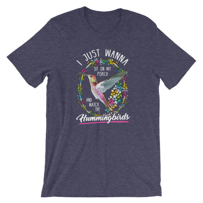 Sehen Sie sich die Kolibris an Kurzärmeliges Unisex-T-Shirt