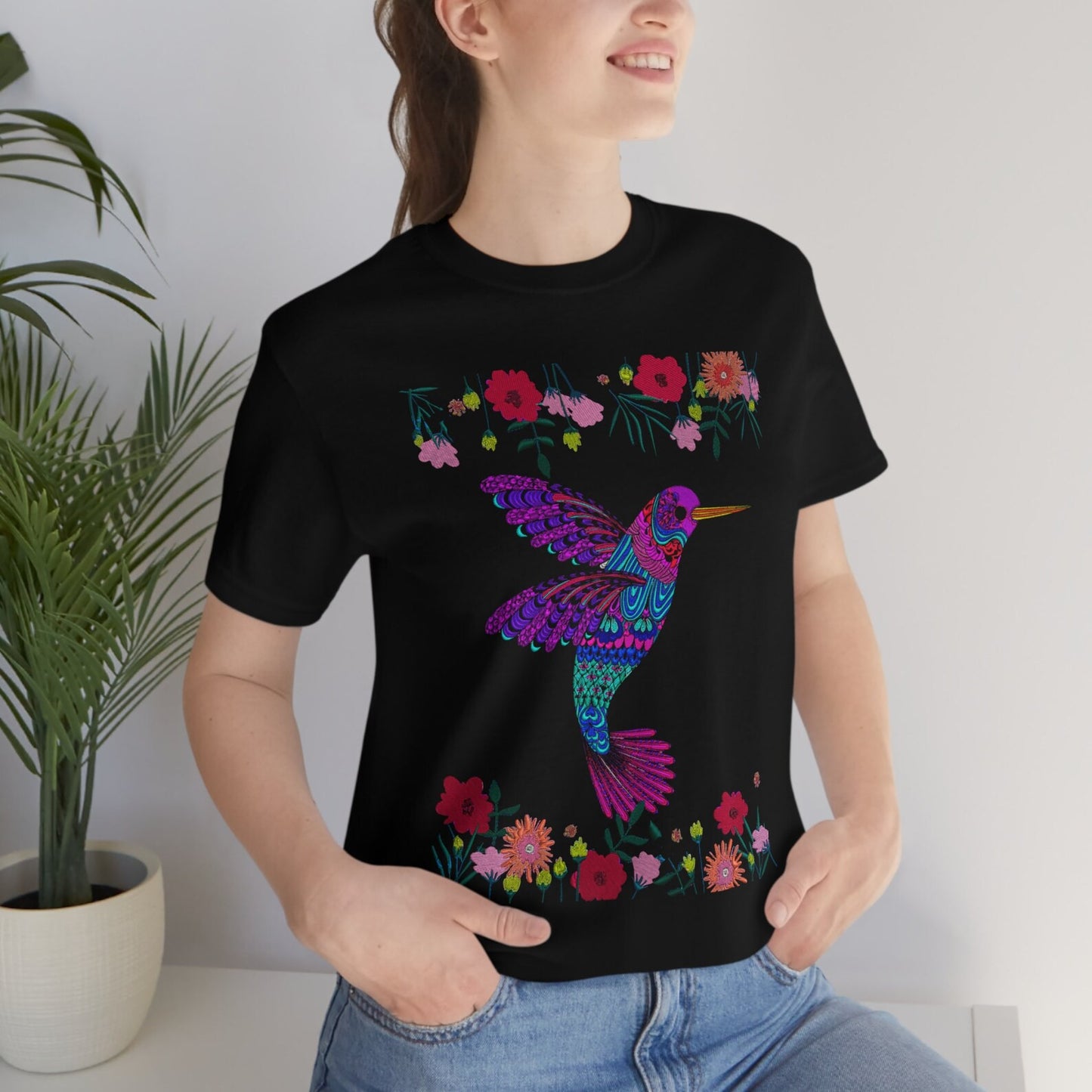 Bird t shirt hummingbird shirt mexican shirt women hummingbird gifts bird print t shirt hummingbird print mexican tshirt