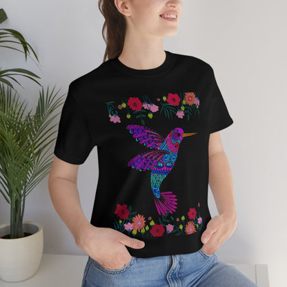 Vogel-T-Shirt Kolibri-Shirt mexikanisches Shirt Frauen Kolibri Geschenke Vogel Druck T-Shirt Kolibri Druck mexikanisches Tshirt