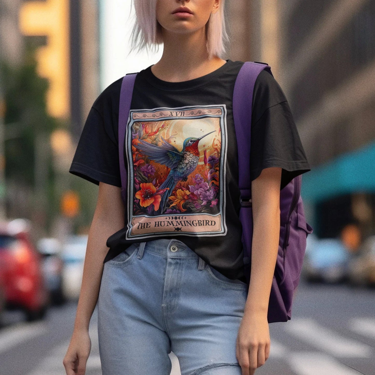 Hummingbird Shirt, Hummingbird Tarot Card Shirt Bird Lover Gift