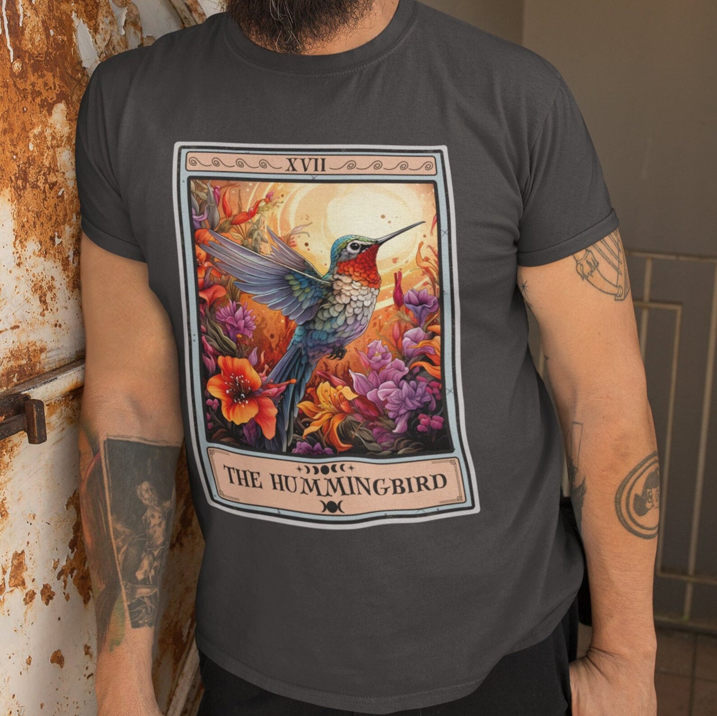 Hummingbird Shirt, Hummingbird Tarot Card Shirt Bird Lover Gift